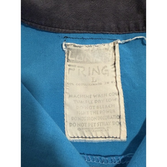 Vintage 90s 8 Ball Rec Hall Bowling Shirt Blue Button Up Mens L - Picture 5 of 10